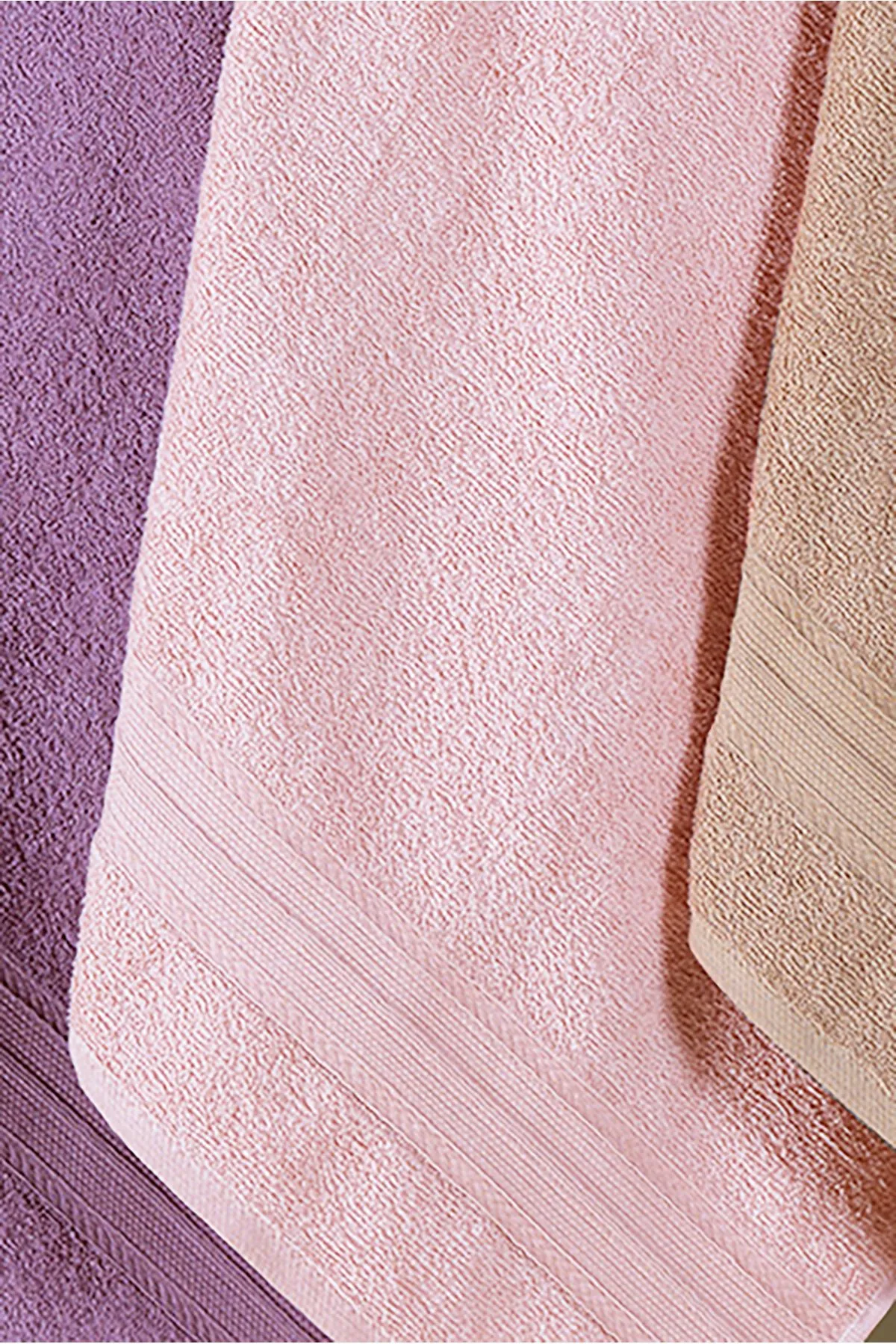 Miss Paris Home Meria 3'lü Banyo Havlusu %100 Pamuk 70x140cm